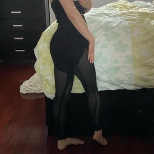 Xs Fabletics Black Cutout Leggings